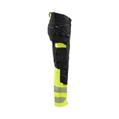 Blåkläder 1125 high vis buks 4-vejs stretch, sort/hi-vis gul