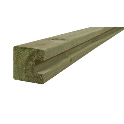 Frøslev FT systemhegn endestolpe, 97 x 97 x 2700 mm, profil 2656, grøn trykimprægneret fyr - 1 stk.