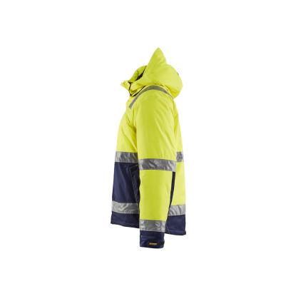 Blåkläder 4870 high vis vinterjakke, hi-vis gul/marineblå