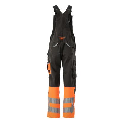 MASCOT SAFE SUPREME Sunderland overall med knælommer, mørk antracit/hi-vis orange