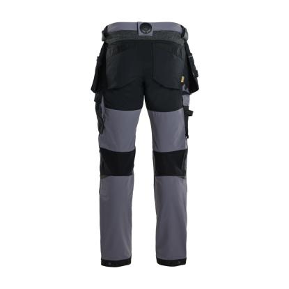 Blåkläder 1522 håndværker buks 4-vejs stretch, mellemgrå/sort