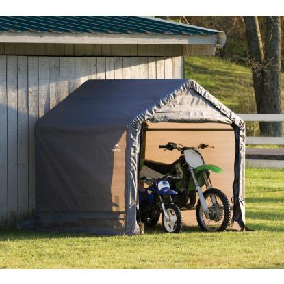 ShelterLogic Shed-in-a-Box teltgarage, grå - 3,24 m²