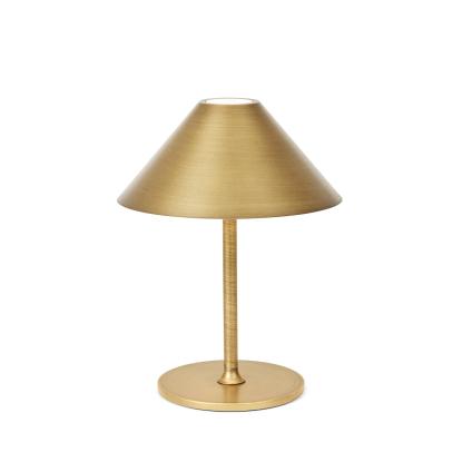 Halo Design Hygge LED batterilampe, antik messing