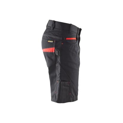 Blåkläder 1499 serviceshorts, sort/rød