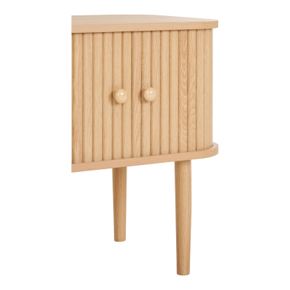 Nikko hjørnebord med to låger, fyr