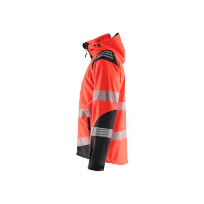 Blåkläder 4491 high vis softshelljakke, hi-vis rød/sort