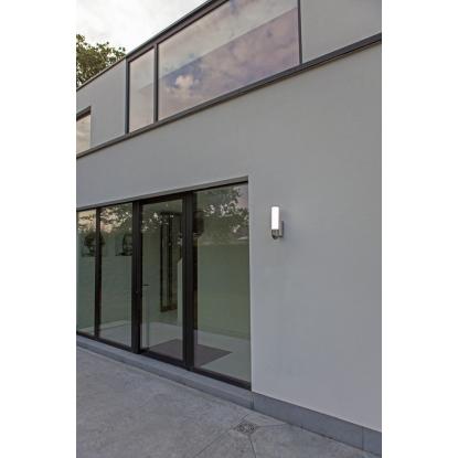 LUTEC connect ELARA udendørs LED væglampe med kamera og sensor, H33,4 cm, IP44, rustfrit stål