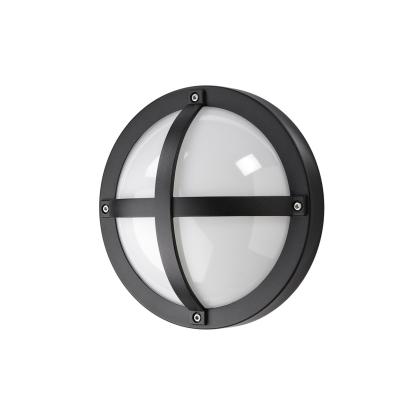 SG Armaturen Solo 1100 LED væglampe med skumringsrelæ, Ø27 cm, IP65, sort