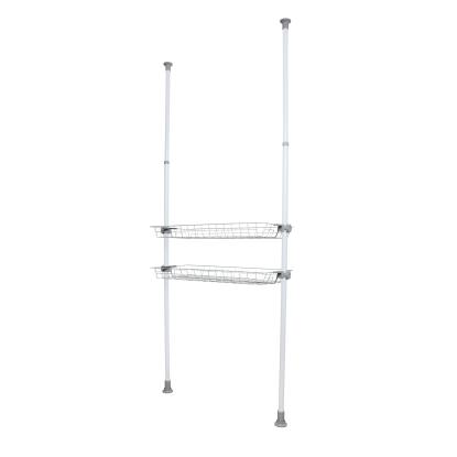 WENKO Hercules trådkurve, 94 x 38 x 8 cm, hvid - 2 stk.