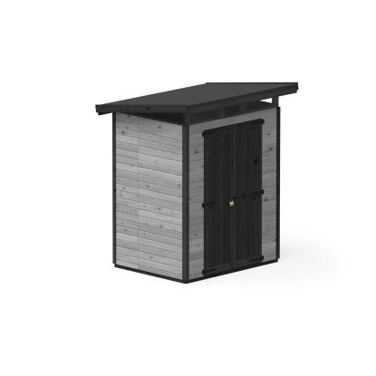 Upyard Strongbox redskabsrum M, grå/sort - 1,76 m²