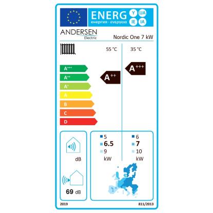 Nordic One 7kW luft-til-vand varmepumpe - A++