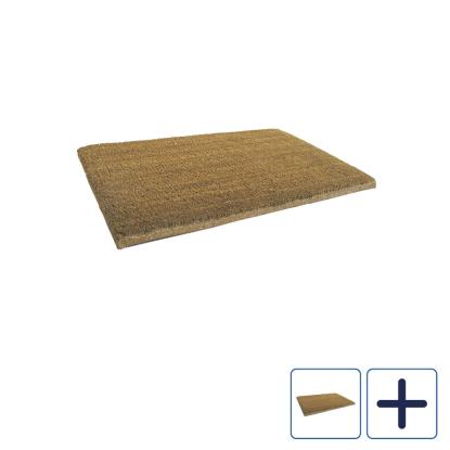 Clean Carpet vævet kokosmåtte uden bagside, 24 mm