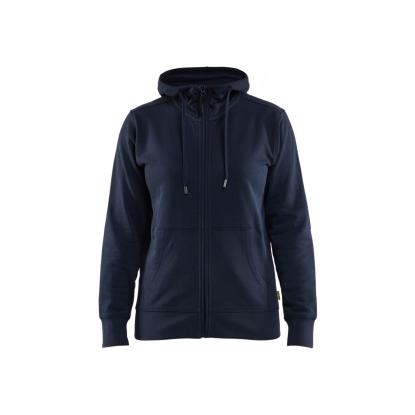 Blåkläder 3395 dame hættetrøje full-zip, mørk marineblå