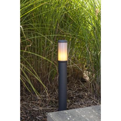 LUTEC HEROS udendørs bedlampe, 1 lyskilde, H70 cm, E27, IP44, mørk grå