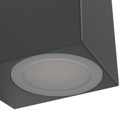 EGLO JABAGA udendørs væglampe, 15,5 x 7 cm, GU10, IP44, sort