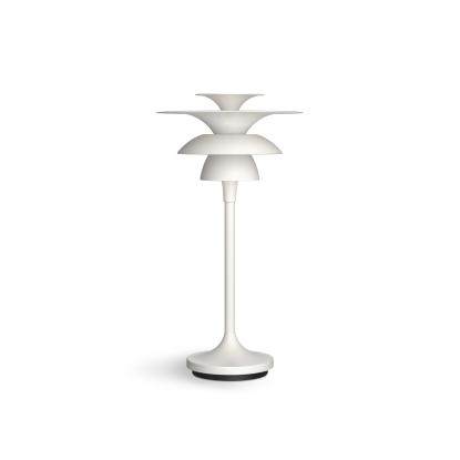 Belid Picasso bordlampe, Ø18 cm, H34,8 cm, G4, mat hvid