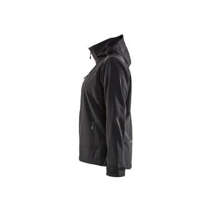 Blåkläder 4719 dame softshell jakke, sort/rød