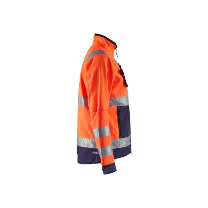 Blåkläder 4902 dame high vis softshell jakke, hi-vis orange/marineblå