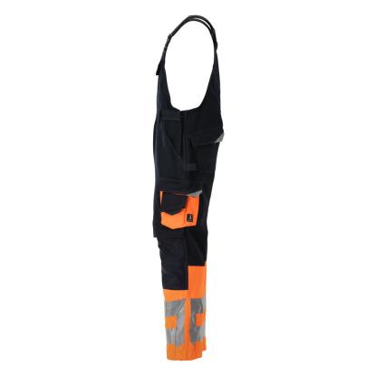 MASCOT SAFE SUPREME Sunderland overall med knælommer, mørk marine/hi-vis orange