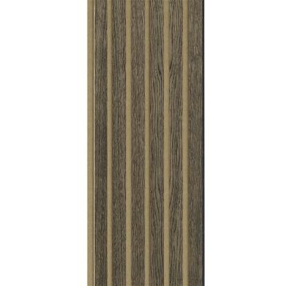 I-Wood Medio+ Original akustikpanel, sort olieret, brun filt og sort kerne, egefiner, 17 x 300 mm