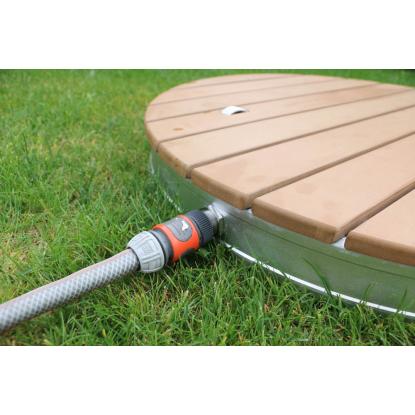 Summer Fun "Shower UP" udendørs havebruser med rund bundplade, Ø74 cm