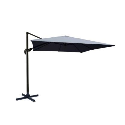 Venture Design Leeds parasol, sort/mørkegrå, 300 x 300 cm