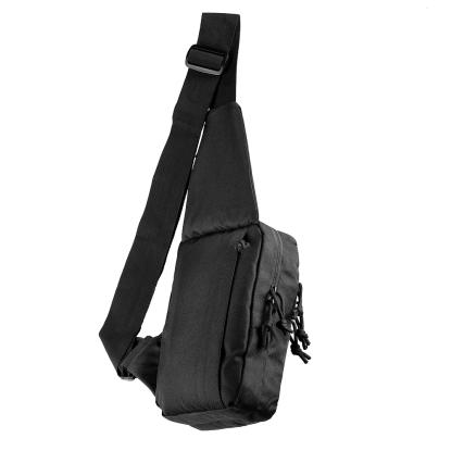 M-TAC Tactical Chest Pack sling bag med velcro og hylster, sort