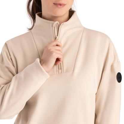 DLX SIOBHAN fleecetrøje, dame, beige