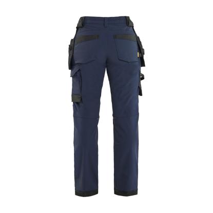 Blåkläder 7121 dame håndværker buks 4-vejs stretch, mørk marineblå/sort