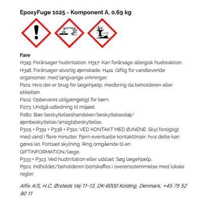 Alfix EpoxyFuge 1025 base, A-komponent, til svømmebassiner - 0,69 kg