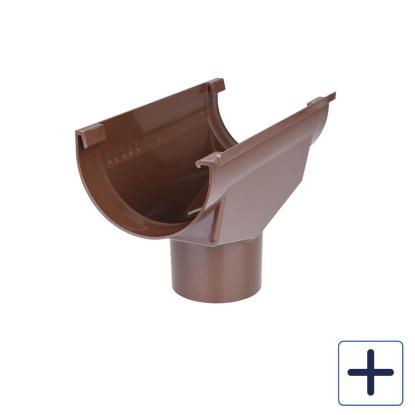 Plastmo ekspansionstudstykke, PVC, brun