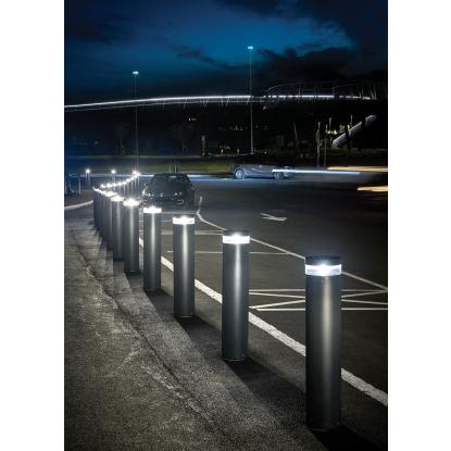 Norlys Stavanger LED pullert, stor, IP65, aluminium