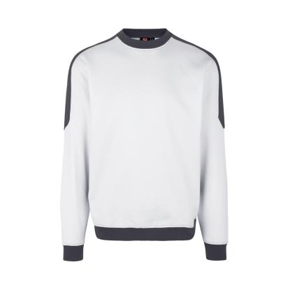 ID PRO Wear 0362 sweatshirt med kontrast, hvid