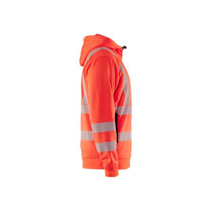 Blåkläder 3565 high vis hættetrøje full zip, hi-vis rød
