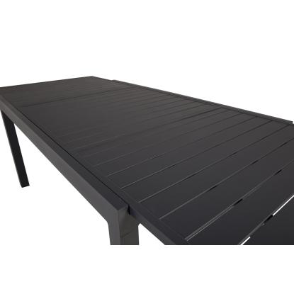 Venture Design Marbella havebord, sort, 100 x 160/240 cm