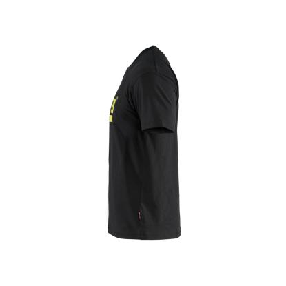 Blåkläder 9215 t-shirt, sort/hi-vis gul