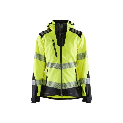 Blåkläder 4791 dame high vis softshelljakke, hi-vis gul/sort