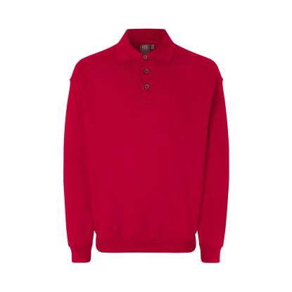ID 0601 polosweatshirt, klassisk, rød