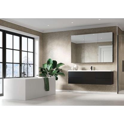 Fibo Stone vådrumspanel, 10 x 600 x 2400 mm, grey sahara stone