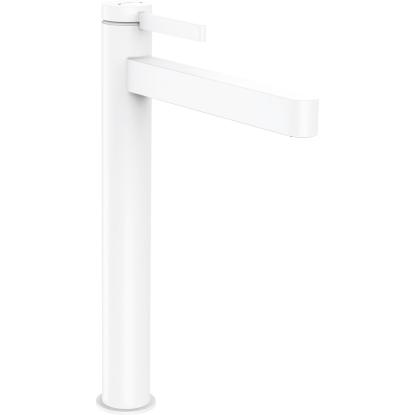 hansgrohe Finoris 260 håndvaskarmatur med push-open bundventil, mat hvid
