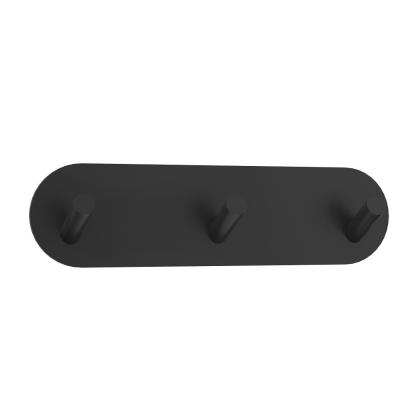 House Lucca knagerække med 3 knager, mat sort, 180 x 48 x 30 mm