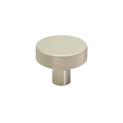 Beslag Design Flat knop, Ø32 mm, rustfrit stål look