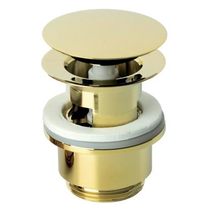 Damixa komplet push-open bundventil, Ø63 mm, 1 1/4", poleret messing