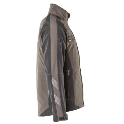 MASCOT UNIQUE Dresden softshell jakke, mørk antracit/sort