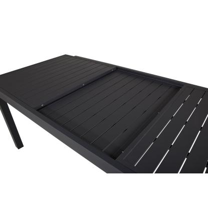 Venture Design Marbella havebord, sort, 100 x 160/240 cm