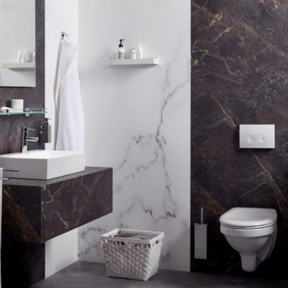 Haceka Mezzo toiletrulleholder med cover, krom