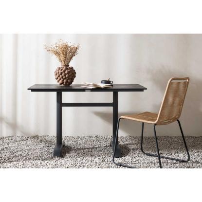 Venture Design Denver havebord, sort, 70 x 120 cm
