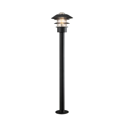 Konstsmide Modena bedlampe, IP23, Ø27 x 98 cm, sort