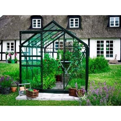 Halls Popular 106 drivhus 6,2 m², grøn, 3 mm glas