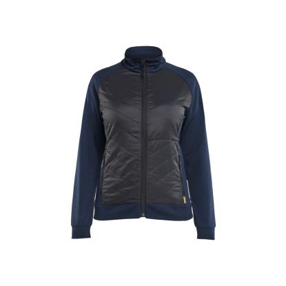 Blåkläder 3419 dame hybrid sweatshirt, mørk marineblå/sort